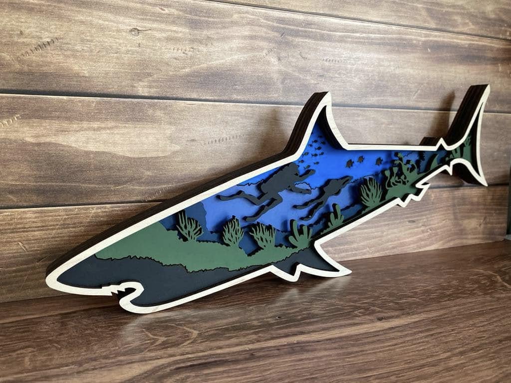 3D Shark/Diver